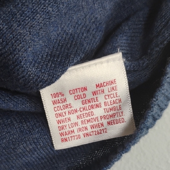 Mossimo Supply Co. Blue Sweater Cardigan Crop Top 100% Cotton Size XS-Casual - Picture 6 of 8